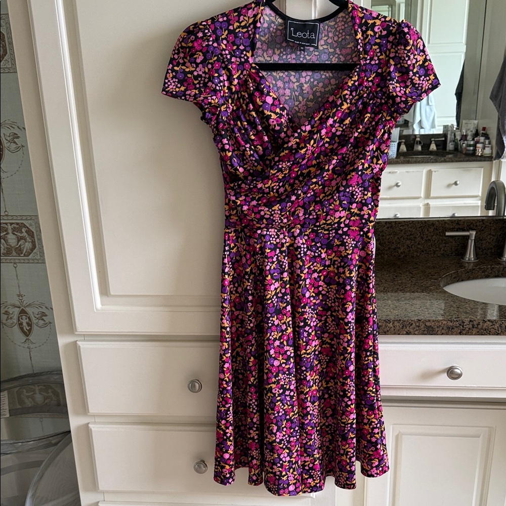 Leota Women's Midi Dress - Purple and Pink Floral